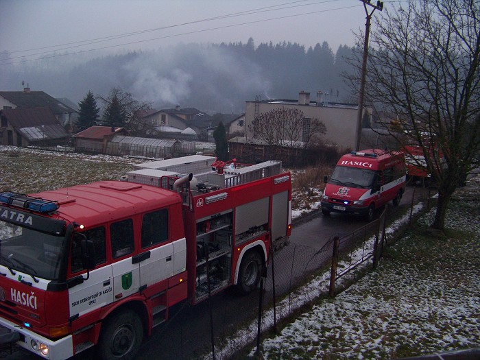Požár televizoru v domě, Havlovice - 24.12.2009.